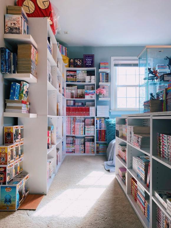 phòng đọc truyện  3 phòng truyện, cách bố trí phòng truyện, phòng truyện tại nhà