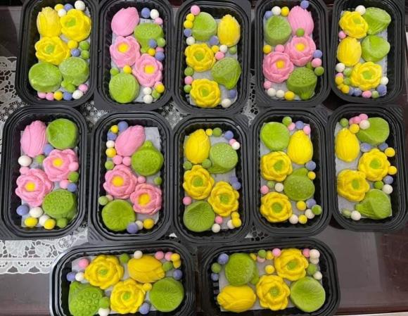bánh trôi hoa sen, chè trôi nước hoa sen, cách làm bánh trôi hoa sen, món ngon 