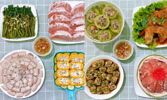 mâm cơm nhà, gợi ý mâm cơm nhà, mâm cơm ngon 