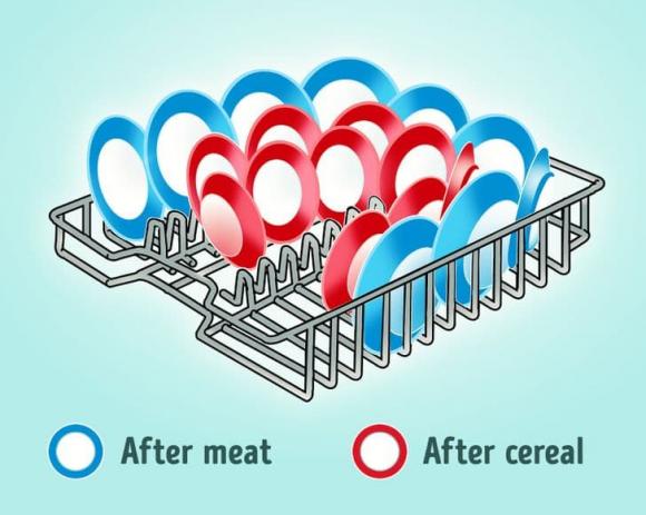 cách dùng máy rửa bát, cách chiên trứng, sai lầm trong nhà bếp 