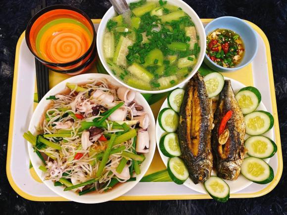 mâm cơm, mâm cơm ngon, món ngon 
