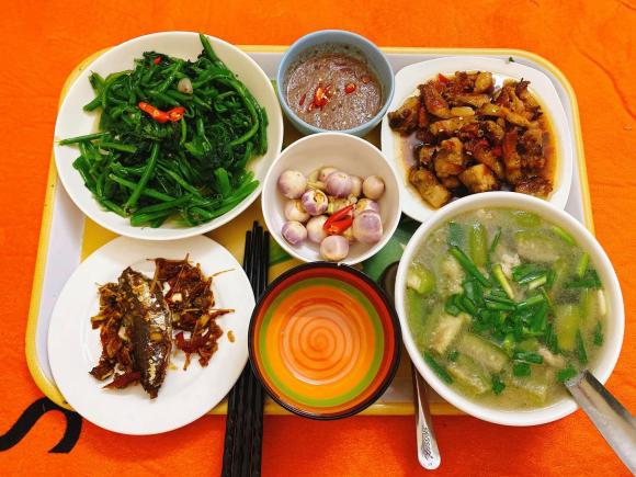mâm cơm, mâm cơm ngon, món ngon 