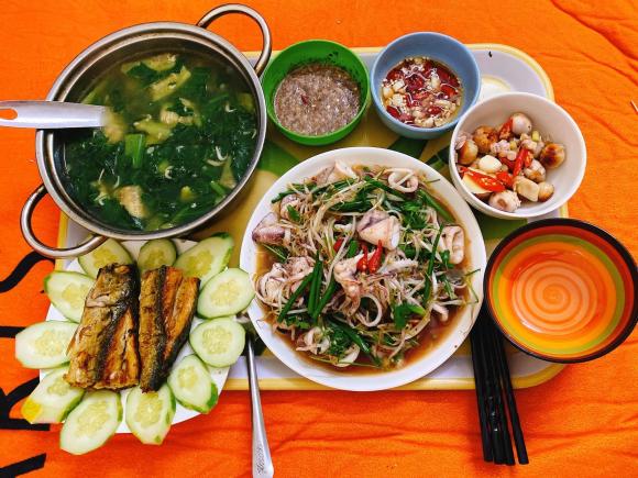 mâm cơm, mâm cơm ngon, món ngon 