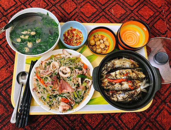 mâm cơm, mâm cơm ngon, món ngon 
