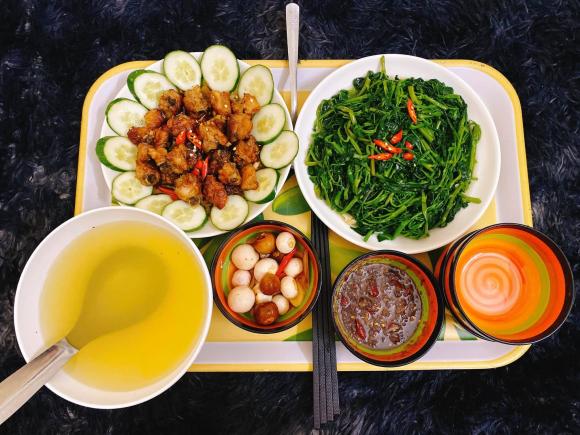 mâm cơm, mâm cơm ngon, món ngon 