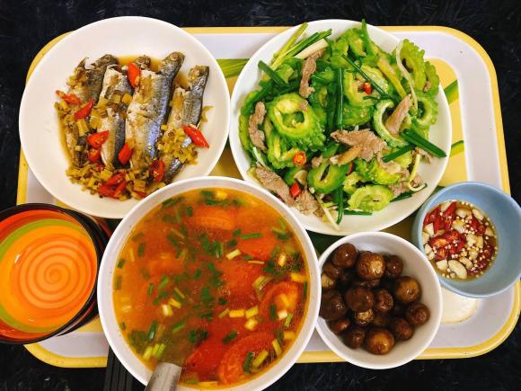mâm cơm, mâm cơm ngon, món ngon 