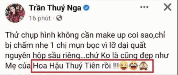 hoa hậu thùy tiên, danh hài thúy nga, sao việt