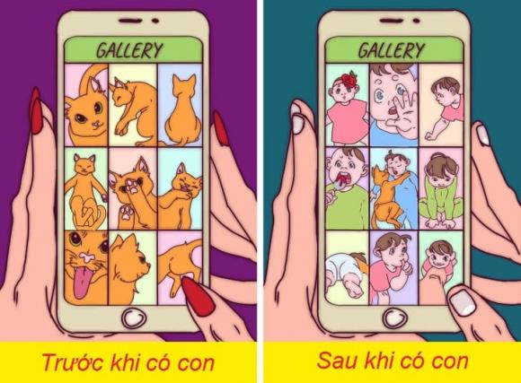 chùm ảnh, chăm sóc con nhỏ, cuộc sống, cuộc sống thay đổi sau khi sinh con,