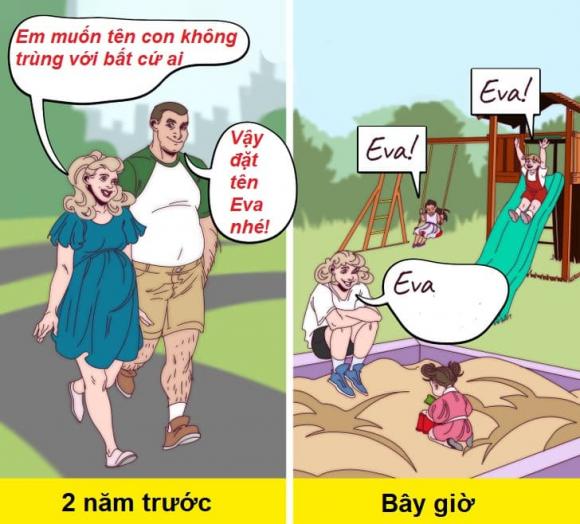chùm ảnh, chăm sóc con nhỏ, cuộc sống, cuộc sống thay đổi sau khi sinh con,