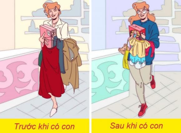 chùm ảnh, chăm sóc con nhỏ, cuộc sống, cuộc sống thay đổi sau khi sinh con,