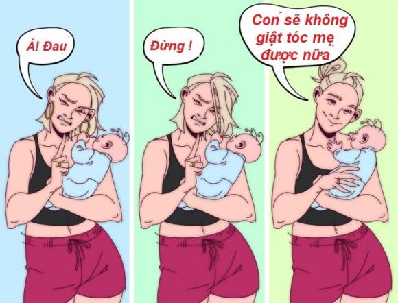 chùm ảnh, chăm sóc con nhỏ, cuộc sống, cuộc sống thay đổi sau khi sinh con,