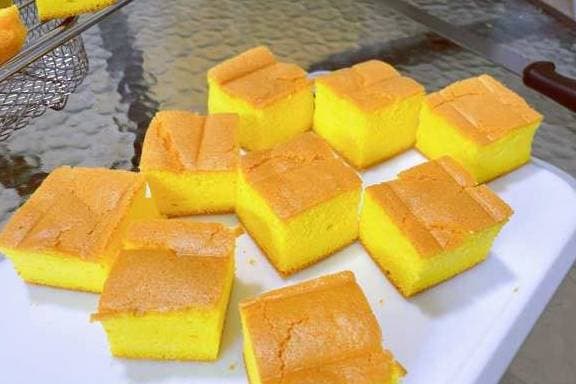 ẩm thực, món ngon mỗi ngày, bánh bông lan bí đỏ
