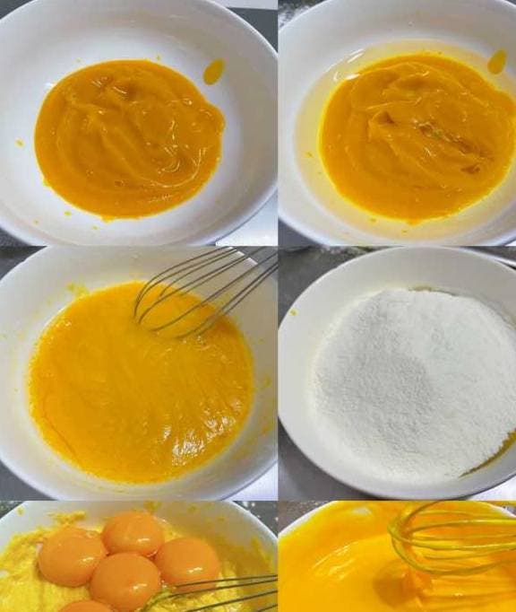 ẩm thực, món ngon mỗi ngày, bánh bông lan bí đỏ