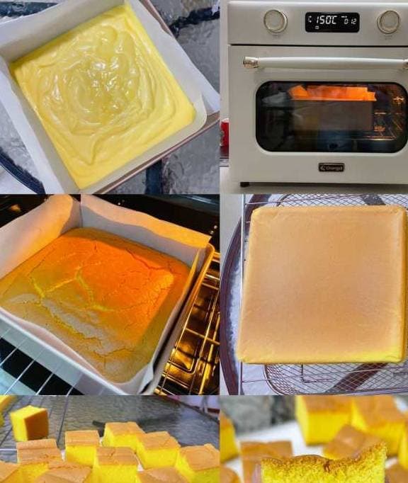 ẩm thực, món ngon mỗi ngày, bánh bông lan bí đỏ