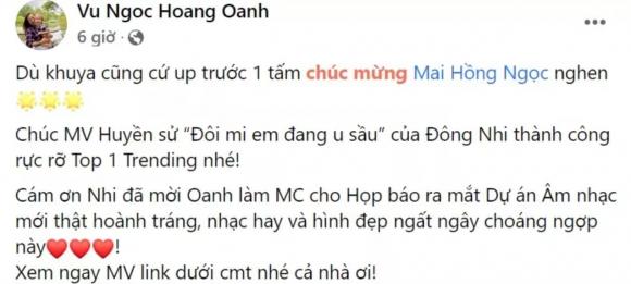 á hậu Hoàng Oanh,MC Hoàng Oanh,sao Việt