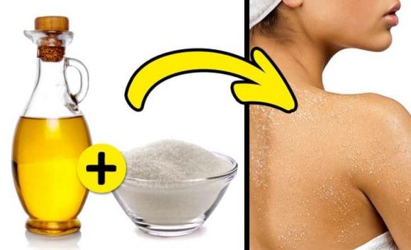 đường, công dụng của đường, tấy da chết từ đường 