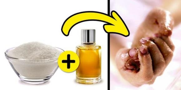 đường, công dụng của đường, tấy da chết từ đường 