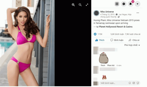 hoa hậu phạm hương, Miss Universe 2015, sao việt