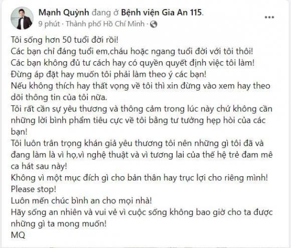 Mạnh Quỳnh, Sao Việt, Nam ca sĩ