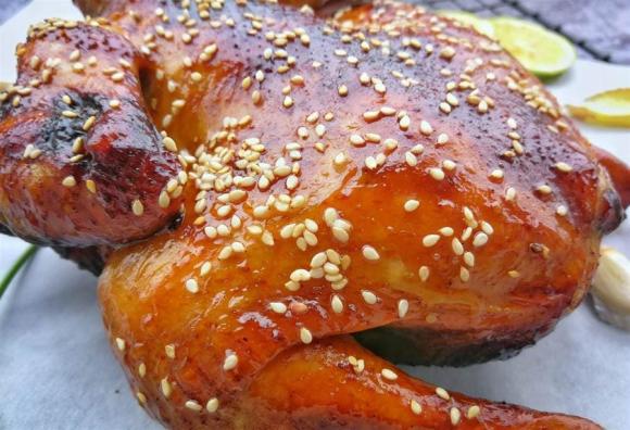 gà nướng, gà quay, nồi chiên không dầu, dạy nấu ăn