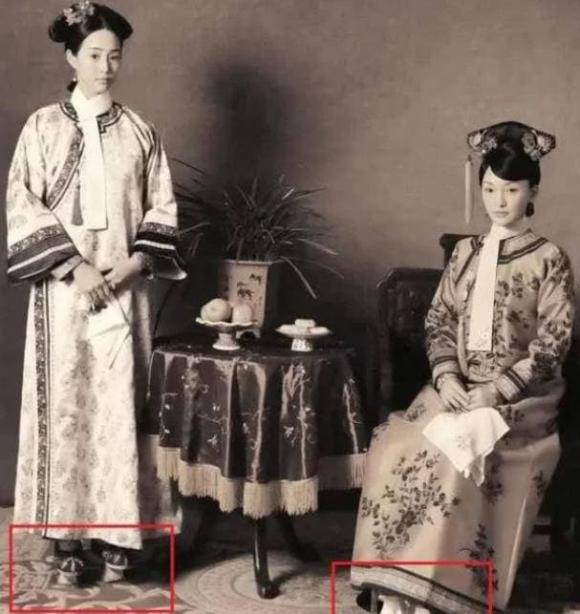 giày đế xuồng, giày nhà thanh, giày hoa, phi tần