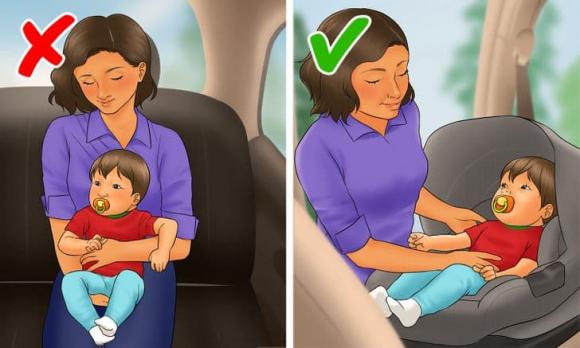 chăm con, đảm bảo an toàn cho bé, ghế an toàn cho bé, an toàn cho bé khi đi ô tô, an toàn cho bé trên ô tô