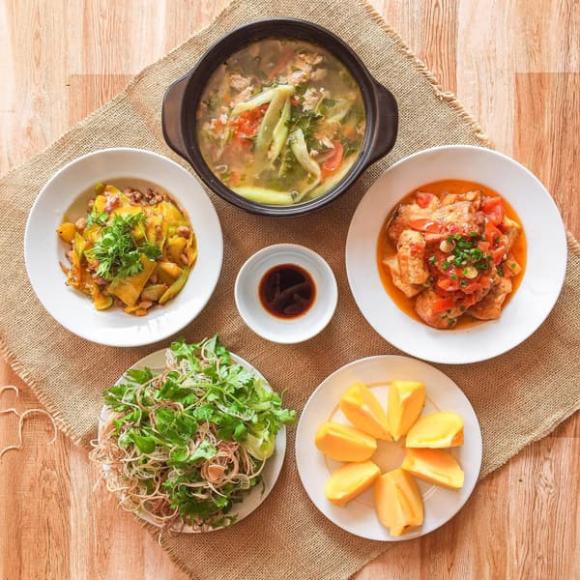 cơm nhà, mâm cơm nhà, cơm nhà ngày nóng, món ngon 
