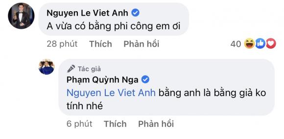 Diễn viên Quỳnh Nga,nam diễn viên Việt Anh,sao Việt