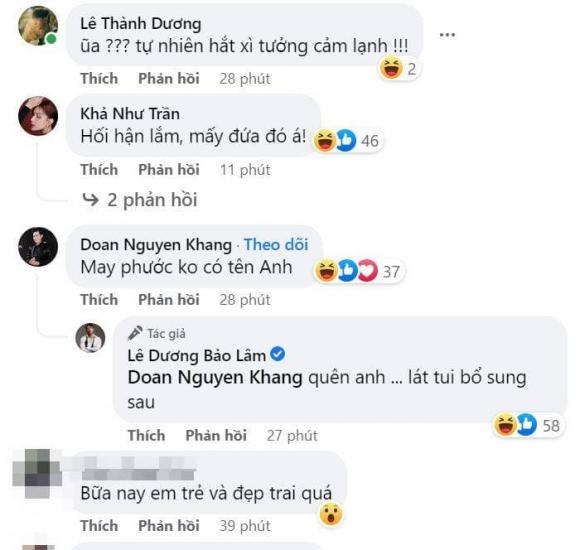 Lê Dương bảo Lâm, Sao Việt, Nam diễn viên hài