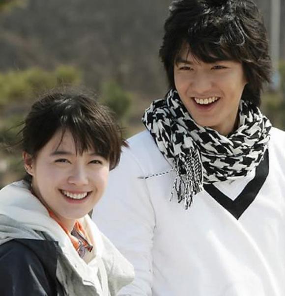 Goo Hye Sun và Lee Min Ho thời đóng "Vườn sao băng".