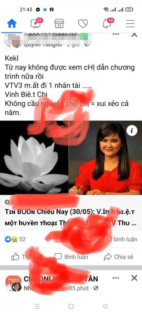 MC Thu Uyên, Như chưa hề có cuộc chia ly, MC Thu Uyên bị đồn qua đời, sao việt 