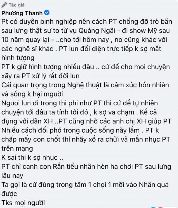 ca sĩ Phương Thanh, sao Việt