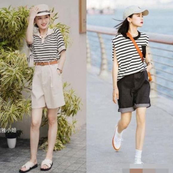 quần đùi, áo phông, thời trang mùa hè