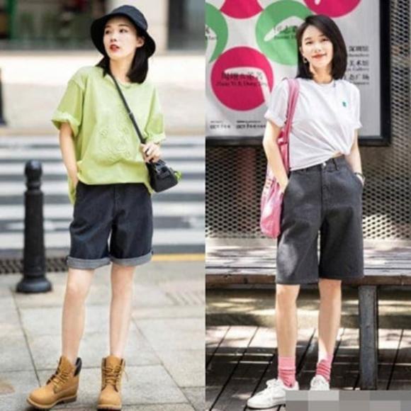 quần đùi, áo phông, thời trang mùa hè