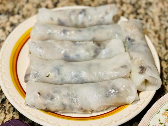 bánh cuốn, cách làm bánh cuốn, cách làm bánh cuốn bằng chảo 
