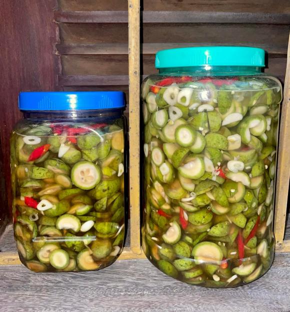 sấu ngâm mắm, cách làm sấu ngâm mắm, món ngon 