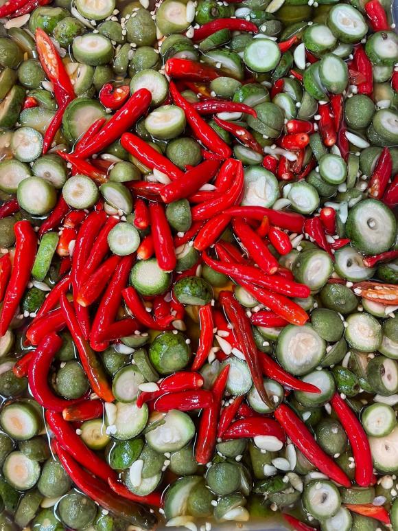 sấu ngâm mắm, cách làm sấu ngâm mắm, món ngon 