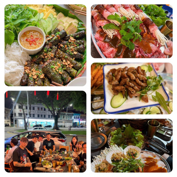 Làng Nướng Việt Nam, ẩm thực việt, quán ăn việt tại Singapore