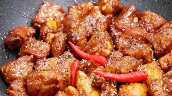 sườn heo kho, cách làm sườn heo kho, món ngon 