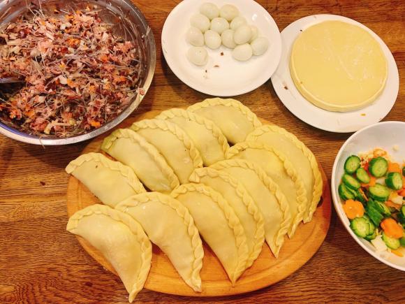 bánh gối, cách làm bánh gối, món ngon 