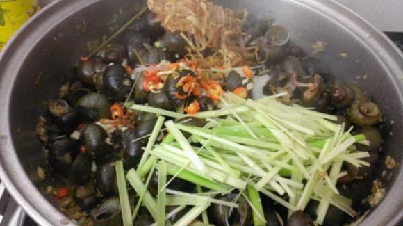 ốc luộc, cách luộc ốc ngon, món ngon 