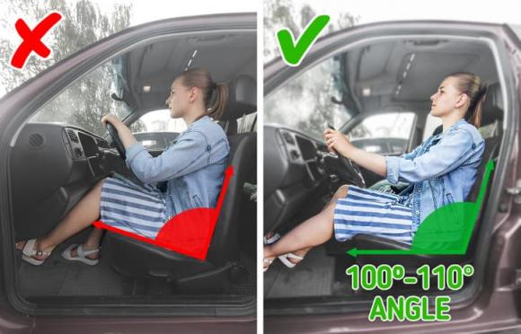 lái xe ô tô, tư thế ngồi lái xe, kinh nghiệm lái xe