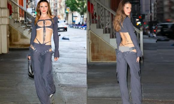 Julia Fox, Tuần lễ thời trang Milan 2023, Julia Fox ăn mặc hớ hênh