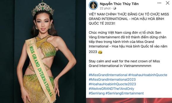 Miss Grand Việt Nam, Miss Grand International, hoa hậu Thùy Tiên, bà trùm hoa hậu Phạm Kim Dung, sao Việt