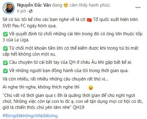 Quang Hải, Pau FC, Nguyễn Đắc Văn