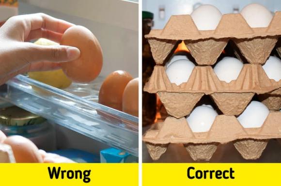 trứng trong tủ lạnh, bảo quản trứng, kiến thức 
