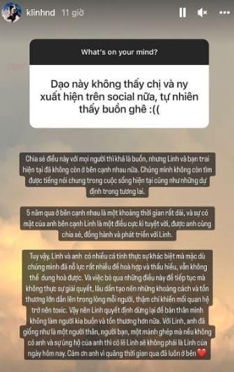 Khánh Linh, Khánh Linh chia tay, bạn trai Khánh Linh, giới trẻ 