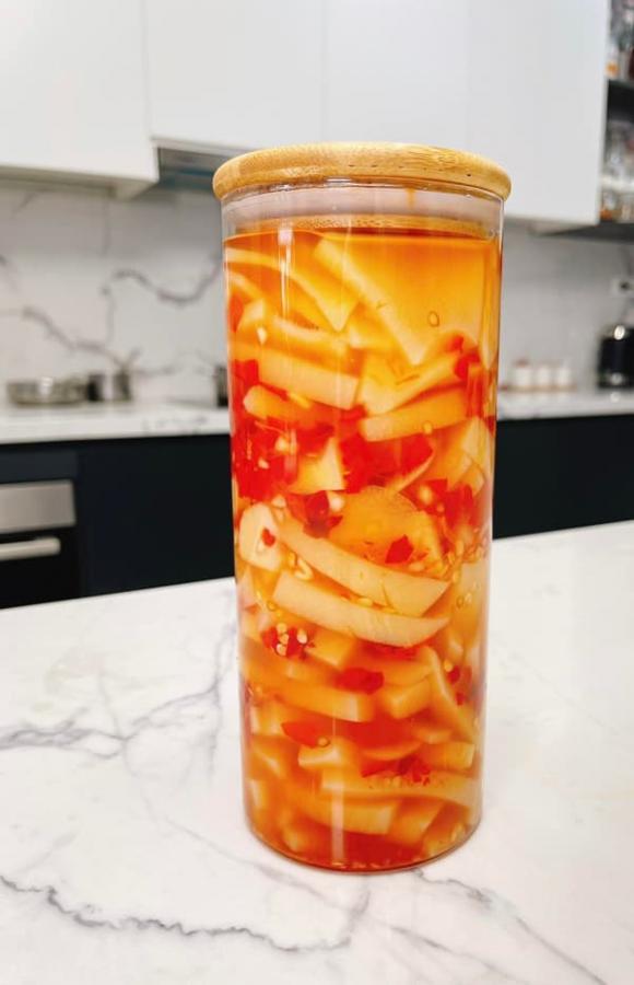 muối măng, măng muối chua, món ngon 