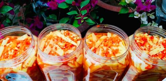 muối măng, măng muối chua, món ngon 