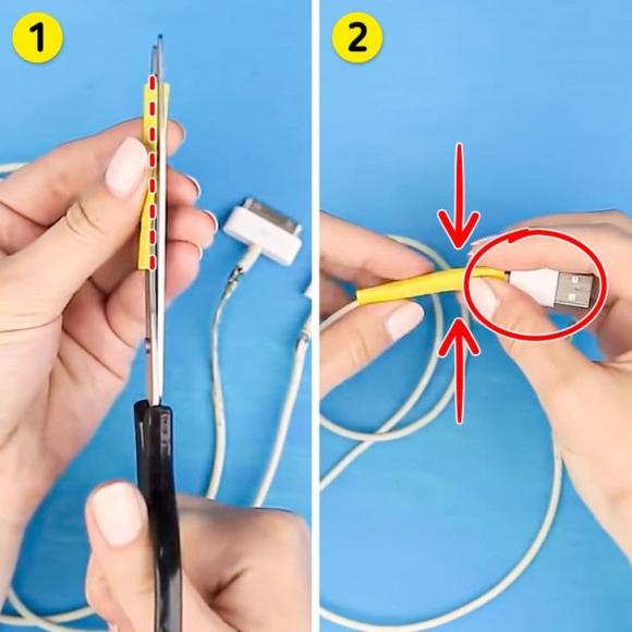 cáp sạc, sửa cáp sạc, cách bảo vệ cáp sạc 